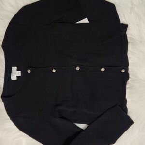 Crown & Ivy -  Black Cardigan Sweater - Girls Size 5 - Crown & Ivy Kids